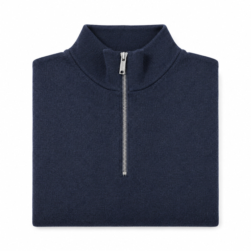Phil Petter Zipptroyer Navy Merinostretch