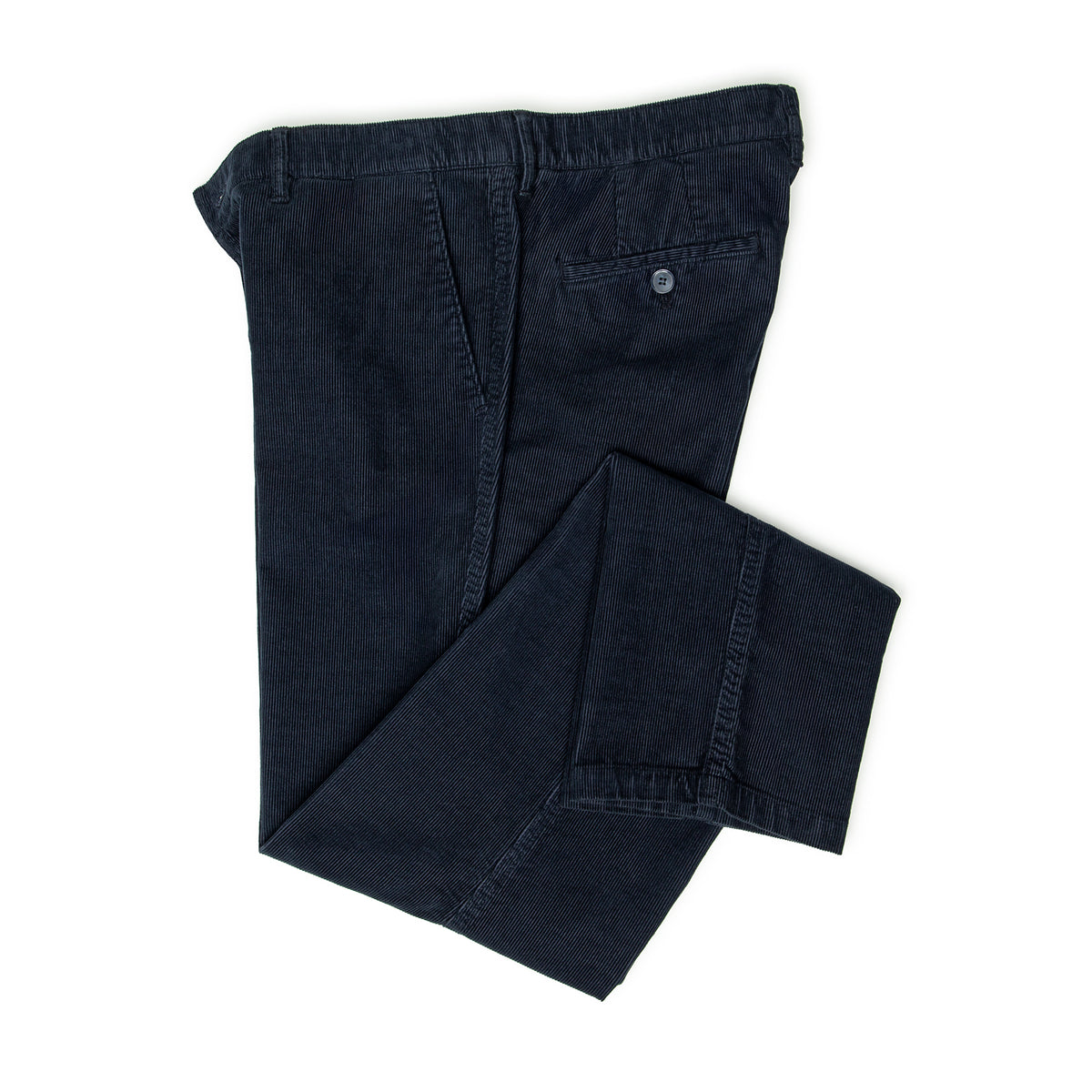 Chinos Navy Garment Dyed JACOBO Stretto, Cord