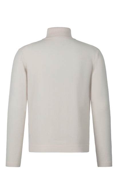 Phil Petter Natur Rollkragen-Pullover Merinostretch